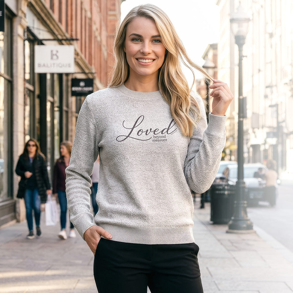 grace & truth Womens Sweater Fleece Loved