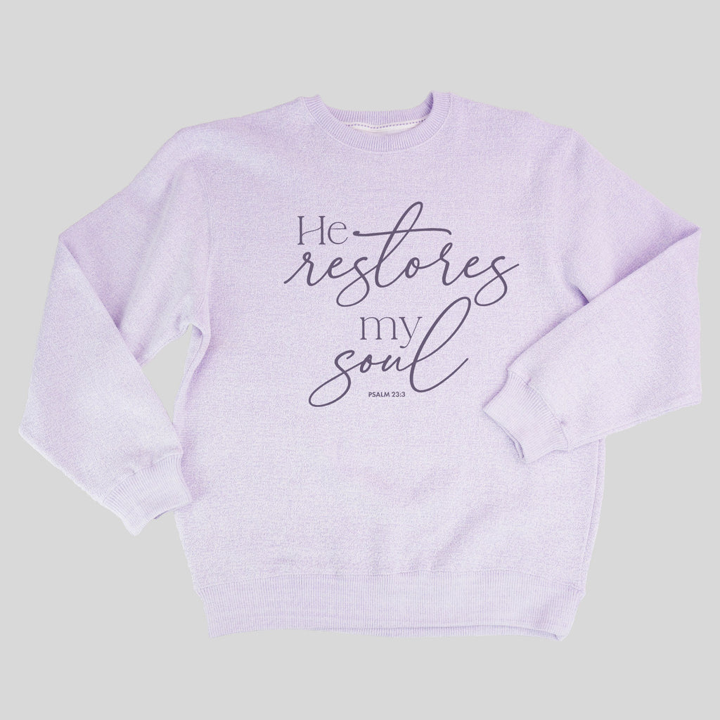 grace & truth Womens Sweater Fleece He Restores