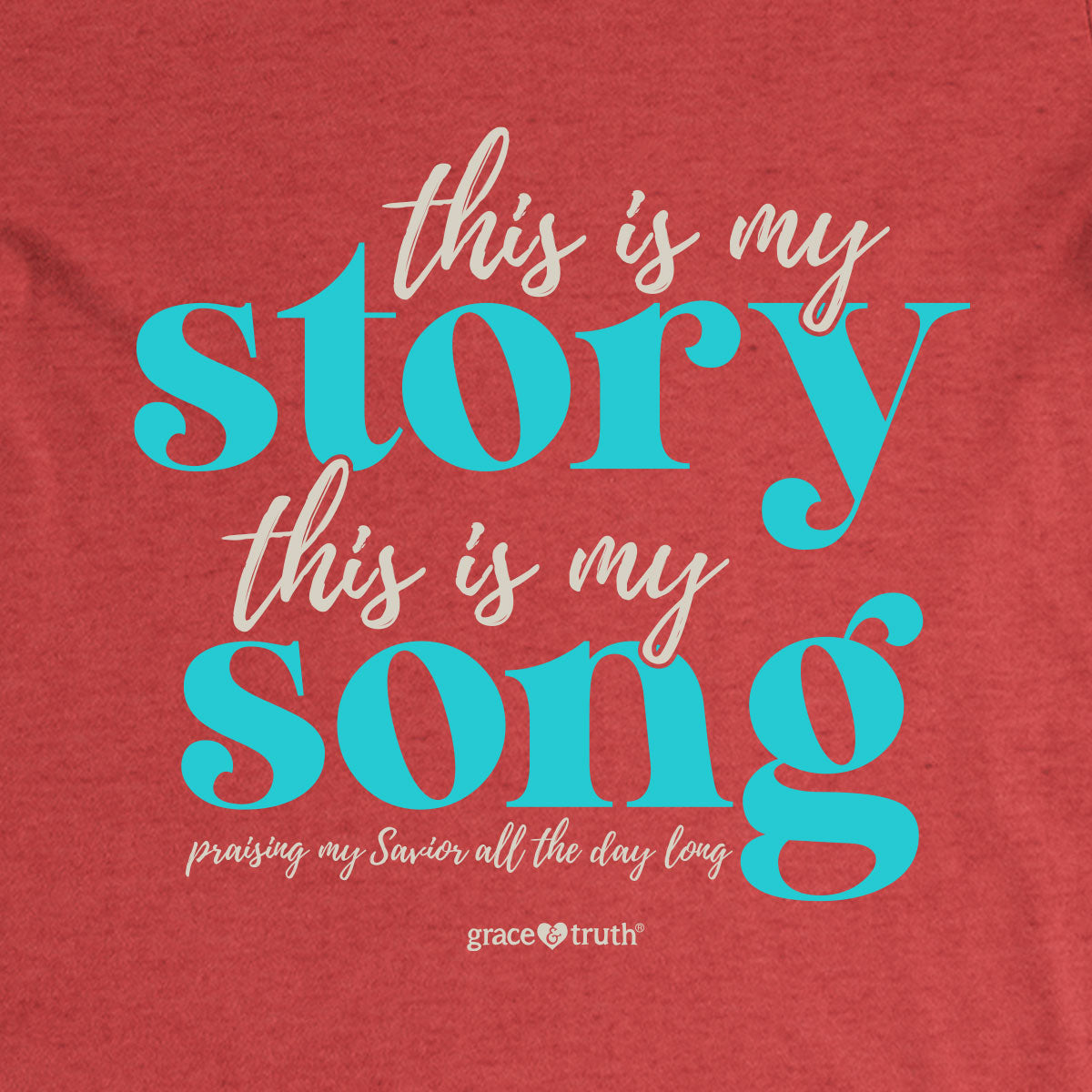 grace & truth Womens V-Neck T-Shirt This Is My Story