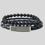 HOLD FAST Mens Bracelet Flag Wrap Braided Bead