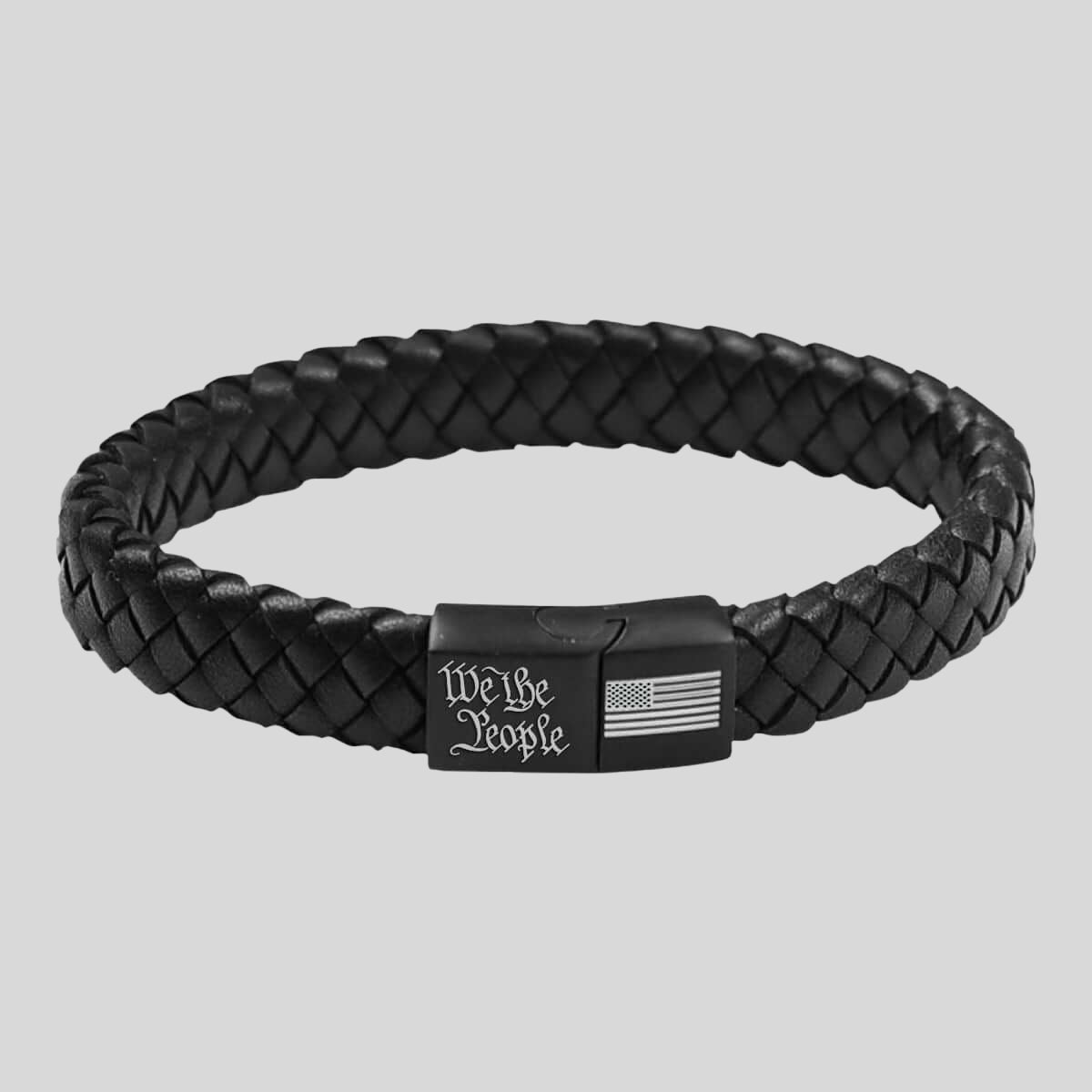 HOLD FAST Mens Bracelet We The People Flag Braided