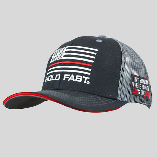 HOLD FAST Mens Cap HF Fireman Flag