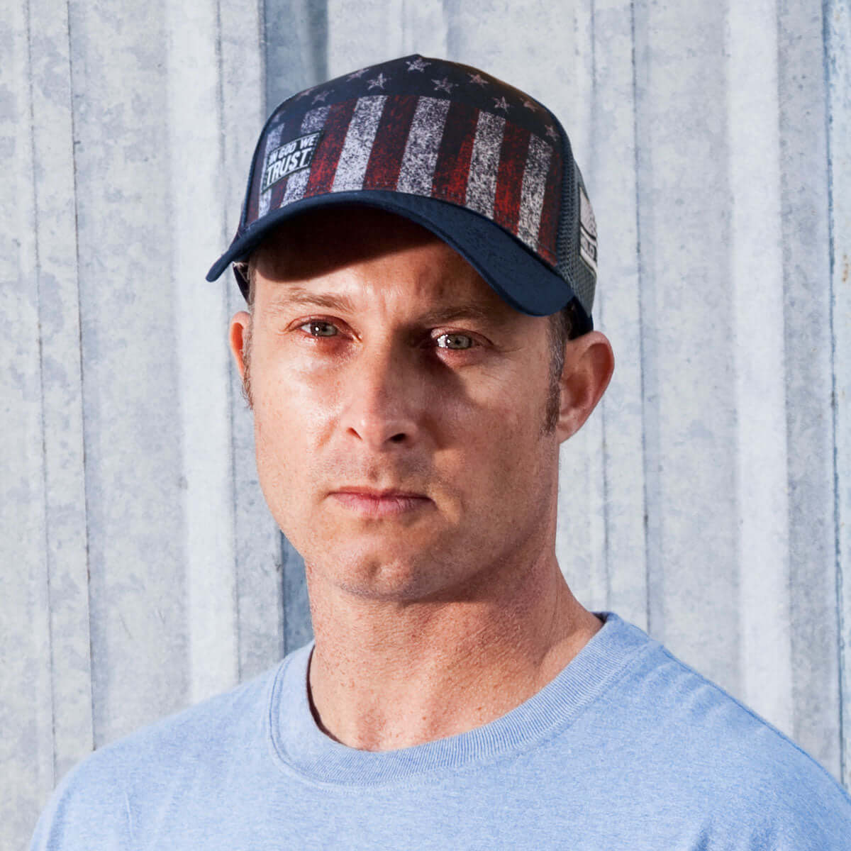 HOLD FAST Mens Cap Patriotic Flag