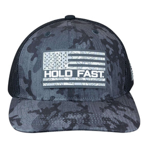 HOLD FAST Mens Cap Dark Grey Desert Camo