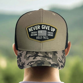 HOLD FAST Mens Cap Never Give Up