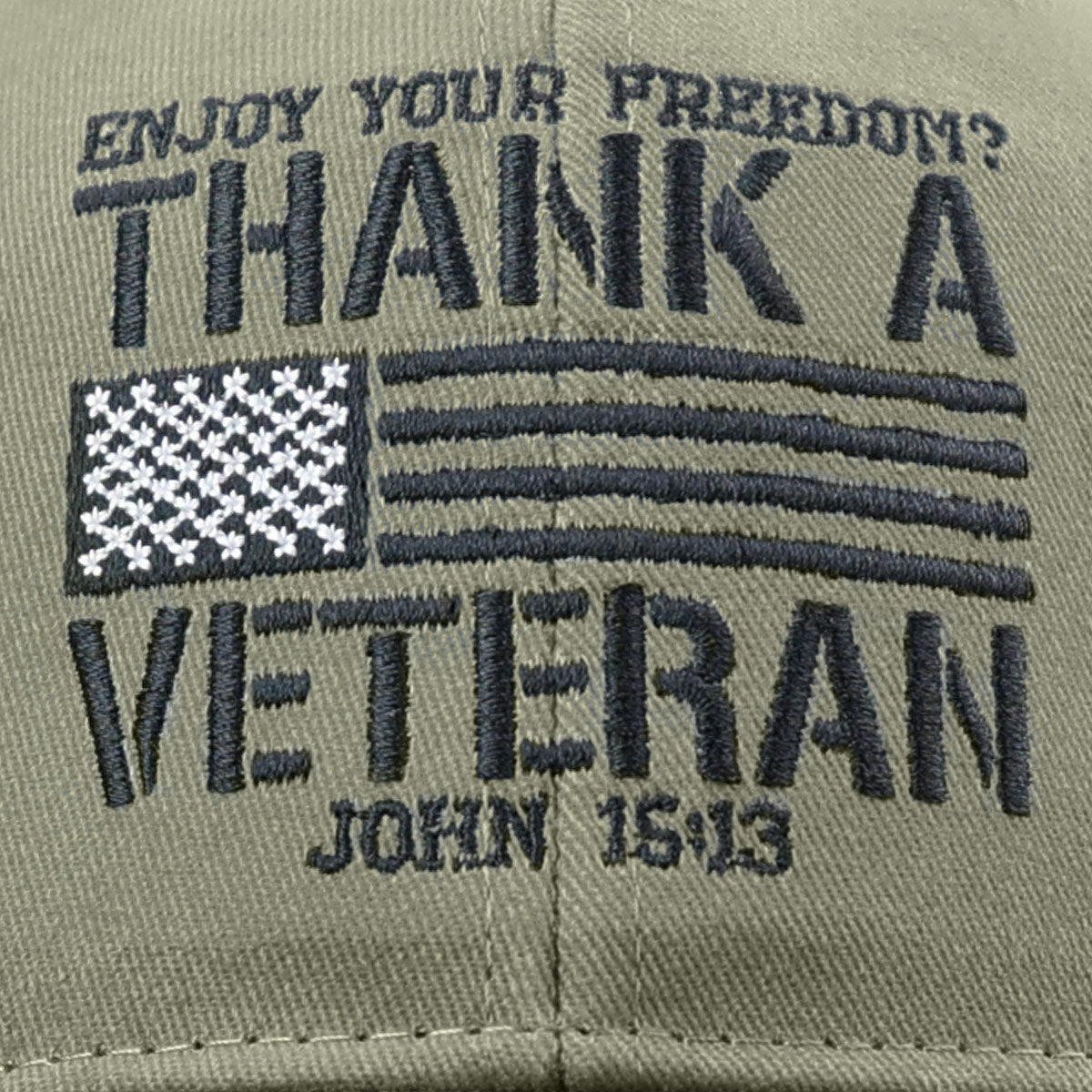 HOLD FAST Mens Cap Thank A Veteran Flag