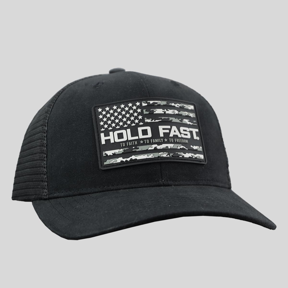 HOLD FAST Mens Cap Camo Flag