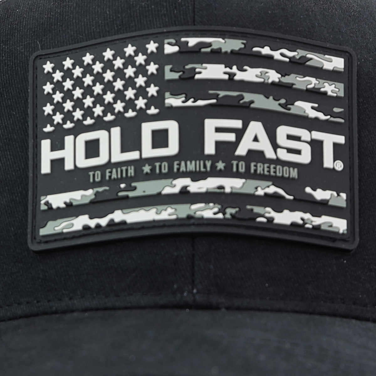 HOLD FAST Mens Cap Camo Flag