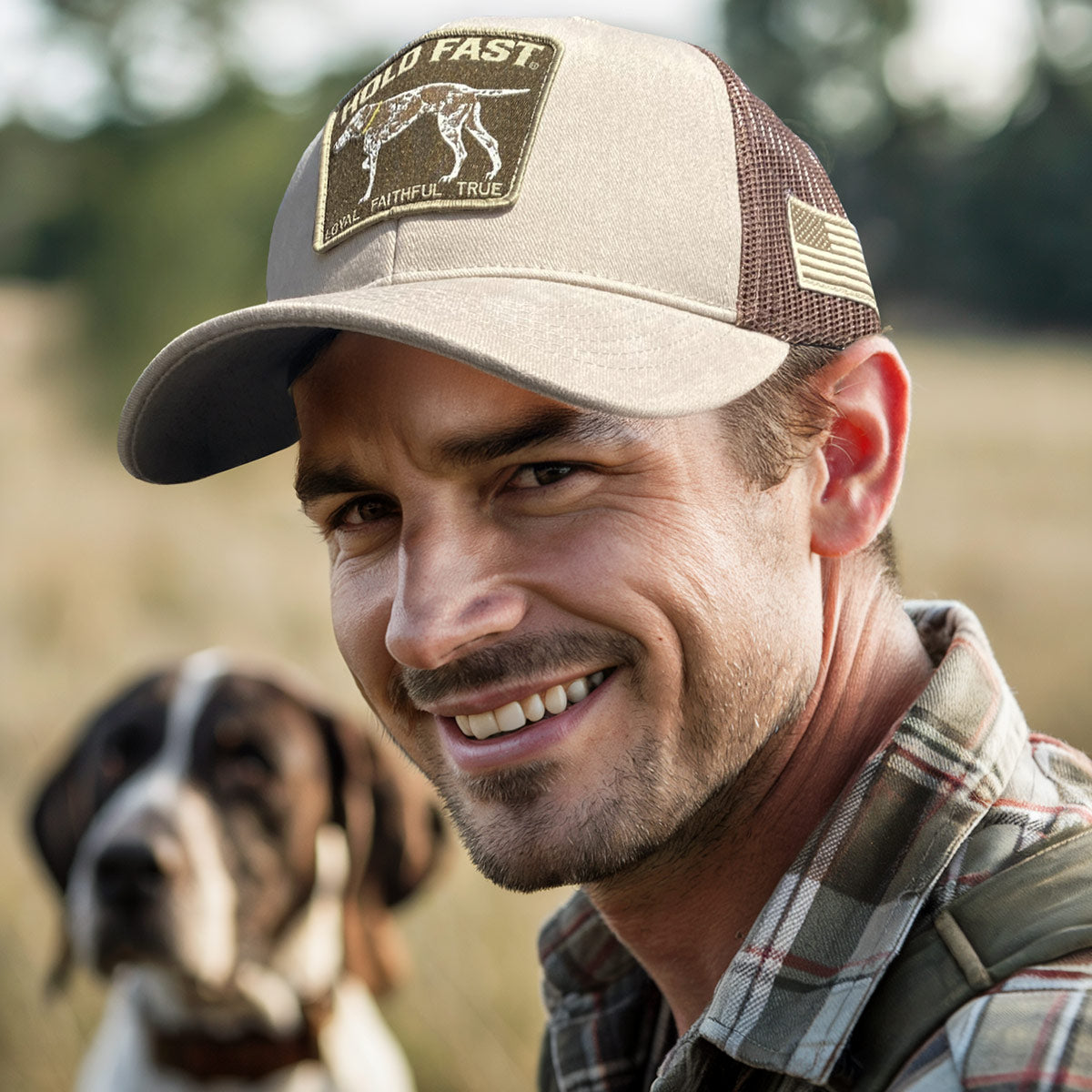 HOLD FAST Mens Cap Hunting Dog