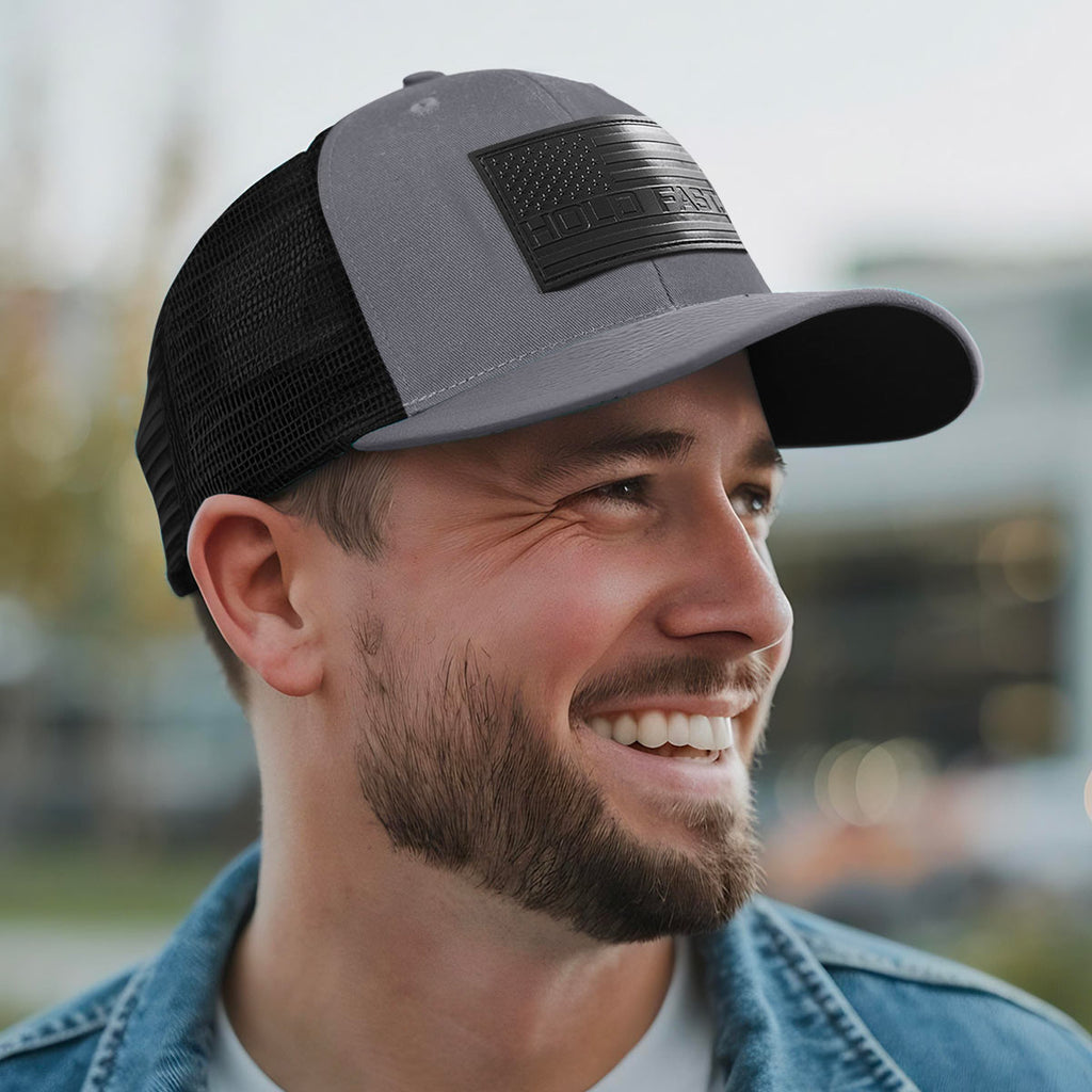 HOLD FAST Mens Cap Black Stealth