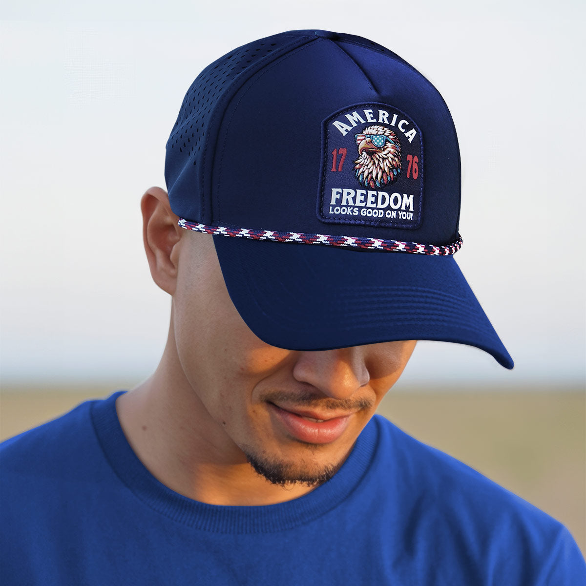 HOLD FAST Mens Cap America Eagle