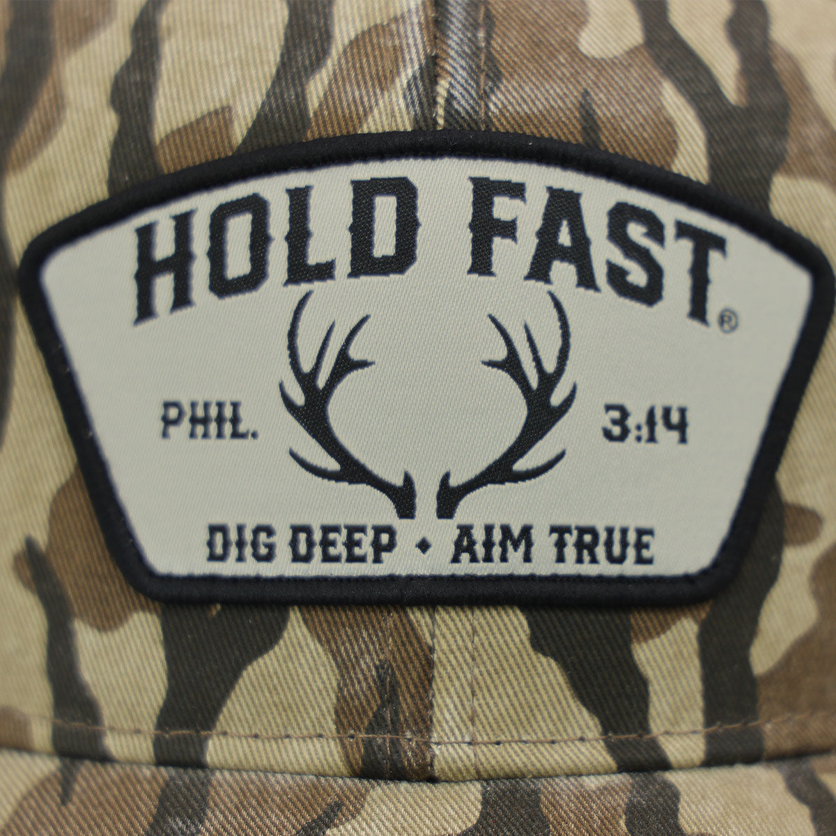 Hold Fast Mens Cap Dig Deep Antler Camo