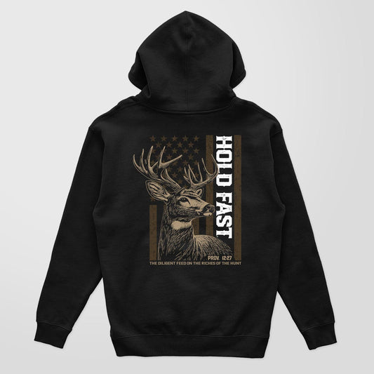HOLD FAST Mens Hoody Deer Flag