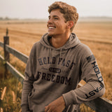 HOLD FAST Mens Hoody Freedom Crest