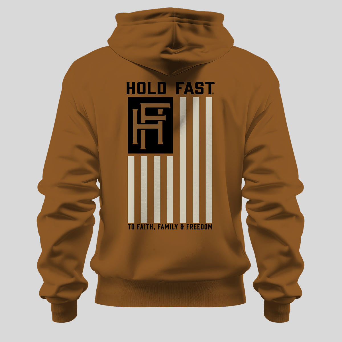 HOLD FAST Mens Hoodie Interlocking Logo Flag Main image