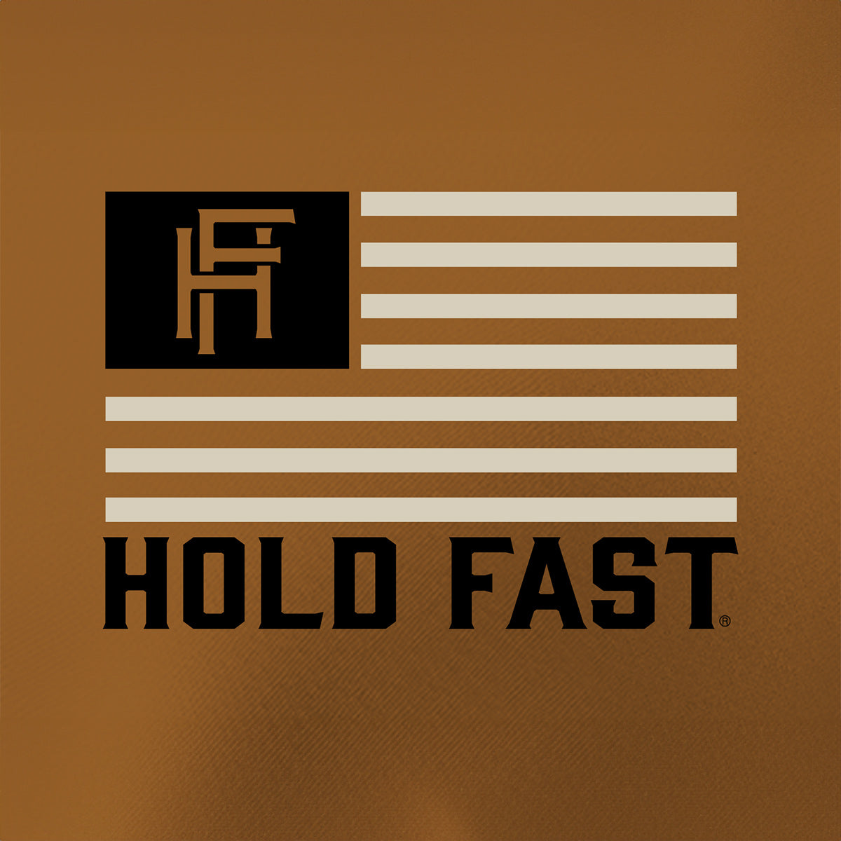 HOLD FAST Mens Hoodie Interlocking Logo Flag