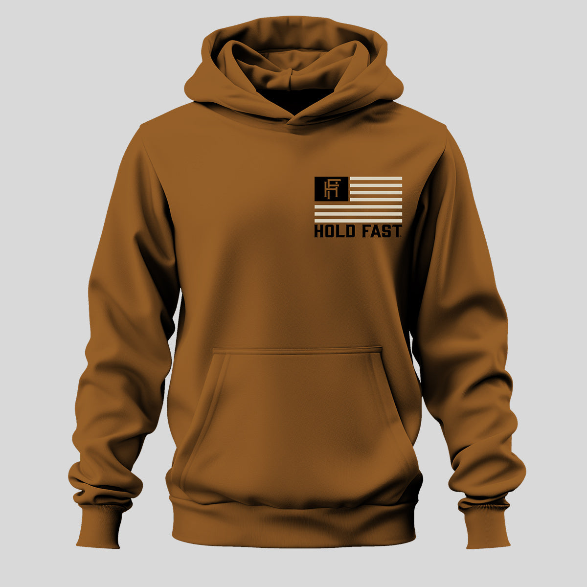 HOLD FAST Mens Hoodie Interlocking Logo Flag Secondary image