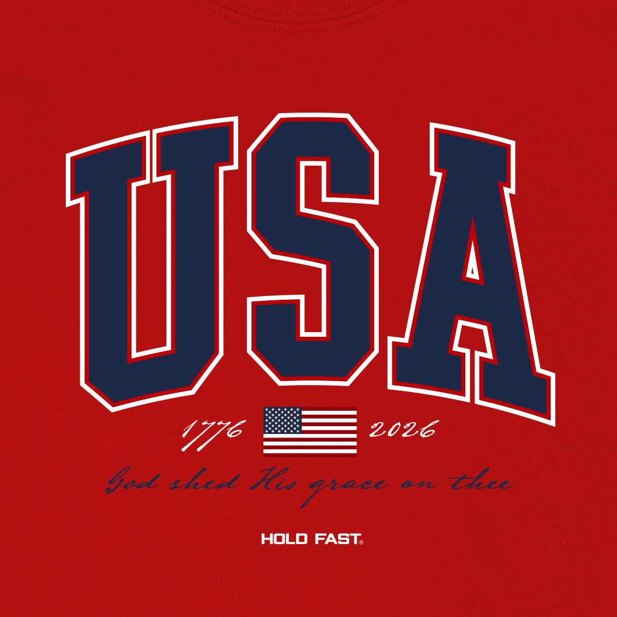 HOLD FAST Kidz T-Shirt USA Strong Red Secondary image