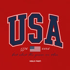 HOLD FAST Kidz T-Shirt USA Strong Red