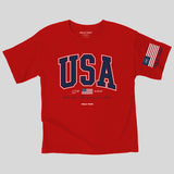 HOLD FAST Kidz T-Shirt USA Strong Red