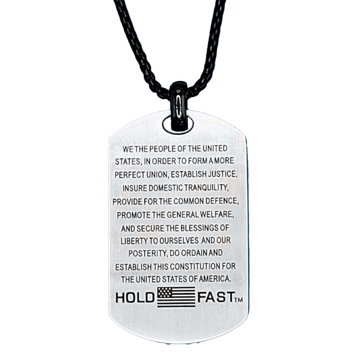 HOLD FAST Mens Necklace We The People Flag