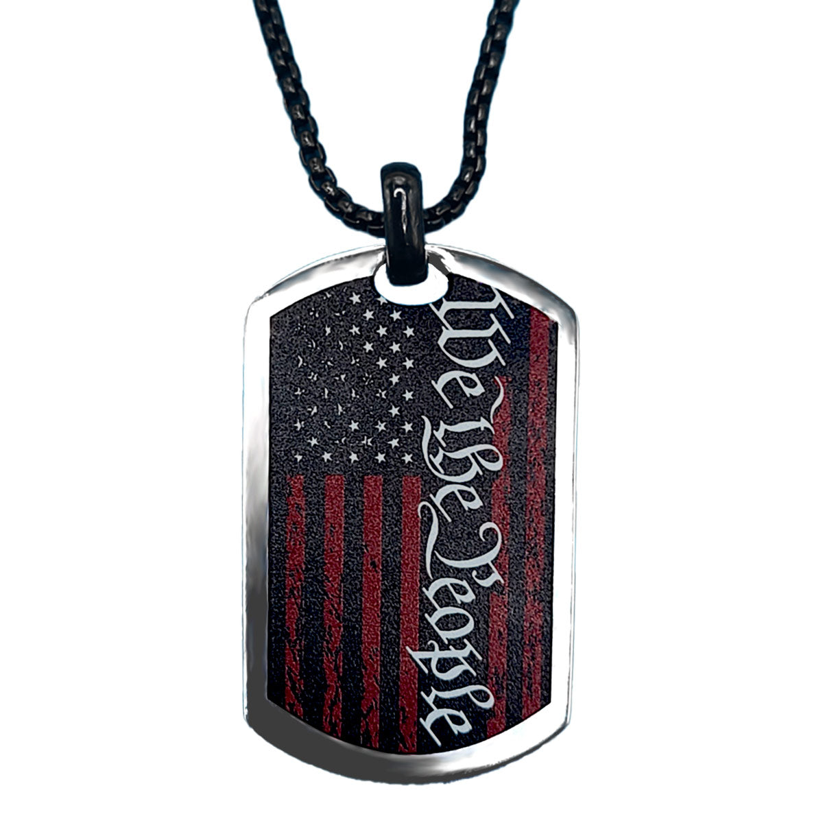 HOLD FAST Mens Necklace We The People Flag