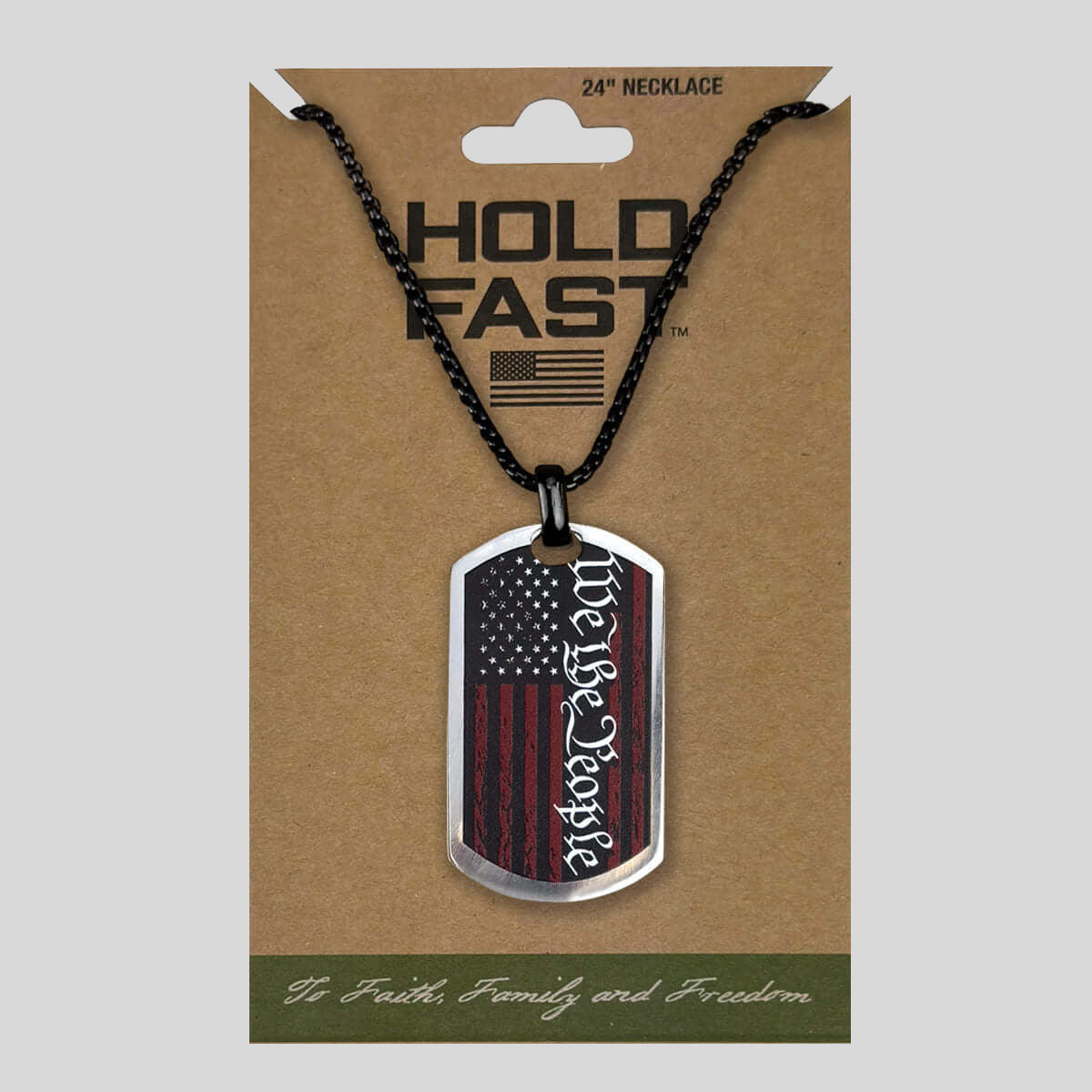 HOLD FAST Mens Necklace We The People Flag Main image