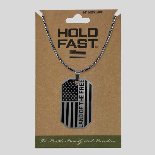 HOLD FAST Mens Necklace Land Of The Free