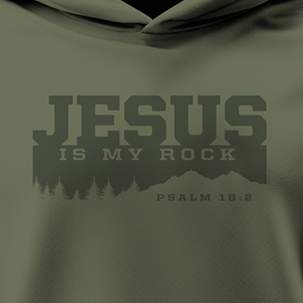 Kerusso Mens Hoodie Jesus Is My Rock Secondary image