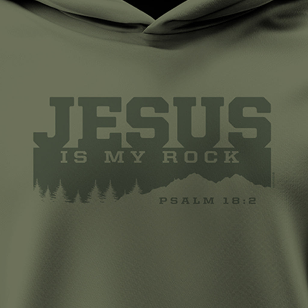 Kerusso Mens Hoodie Jesus Is My Rock