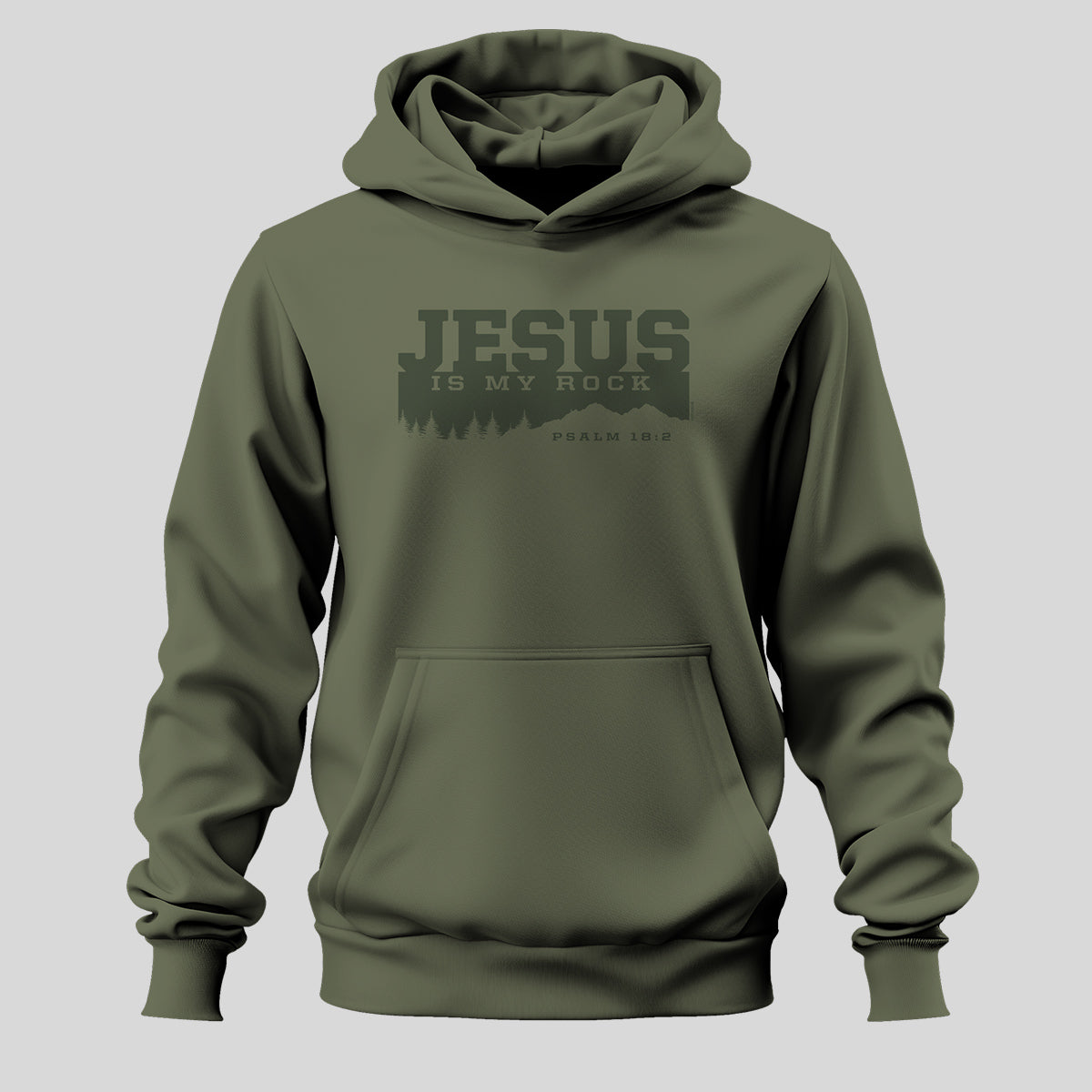 Kerusso Mens Hoodie Jesus Is My Rock Main image