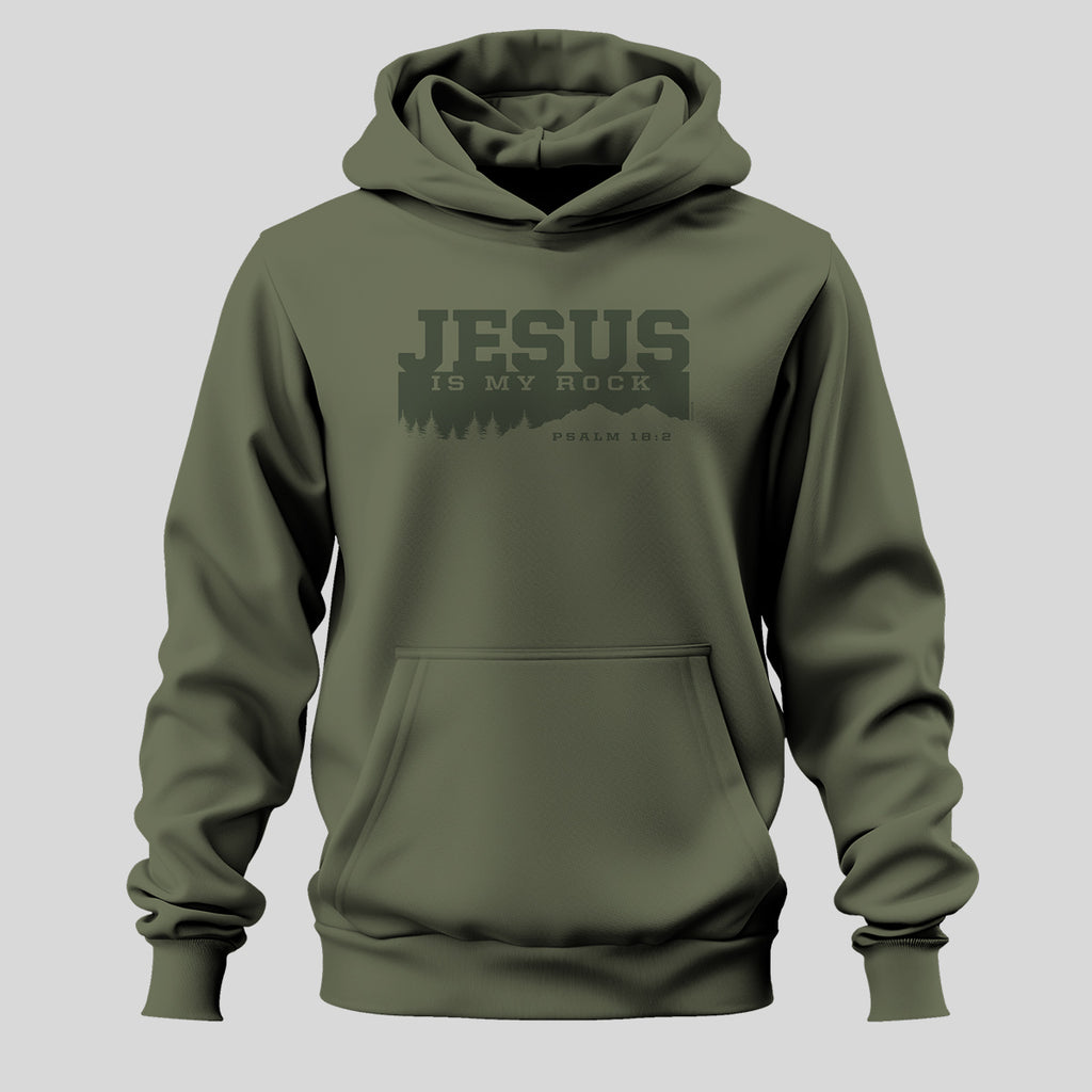 Kerusso Mens Hoodie Jesus Is My Rock