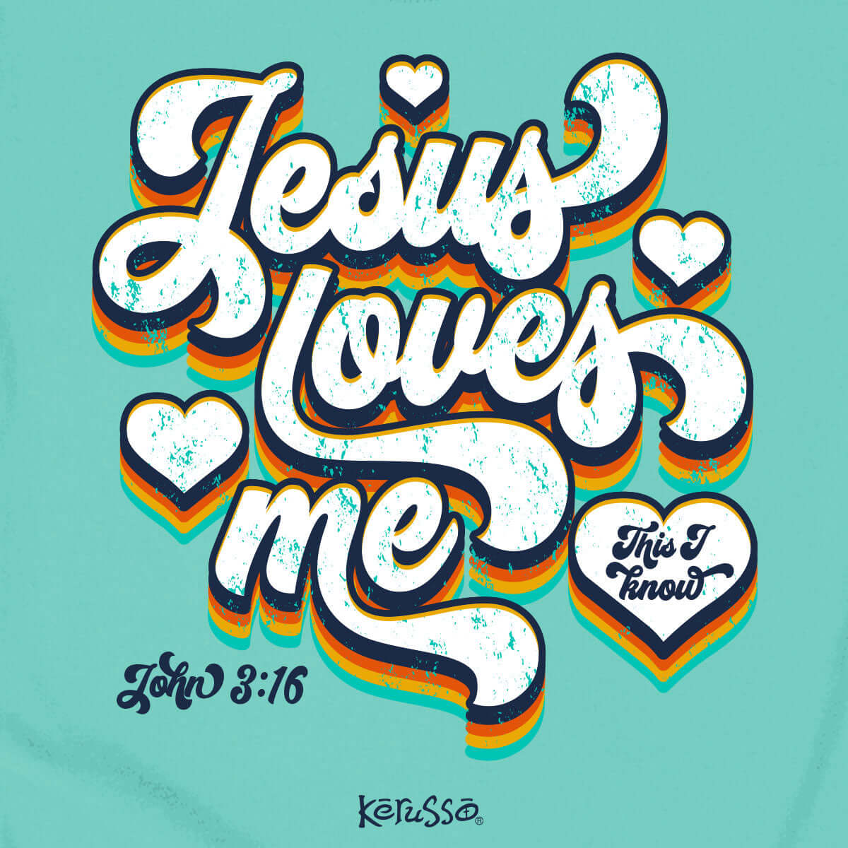 Kerusso Kids T-Shirt Jesus Loves Me