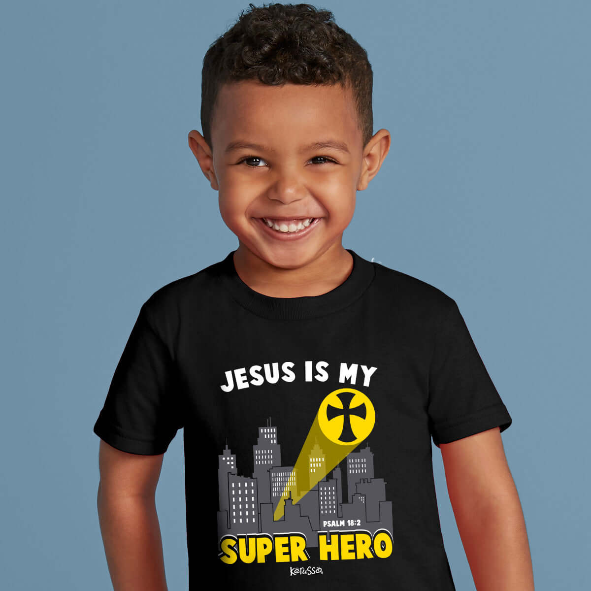 Kerusso Kids T-Shirt Jesus Super Hero