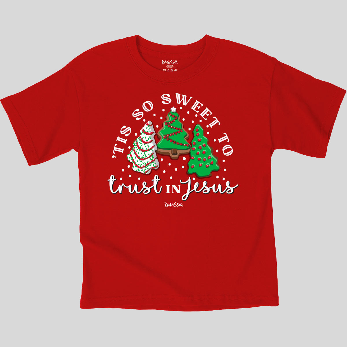 Kerusso Kids Christmas T-Shirt Tis So Sweet To Trust In Jesus Main image