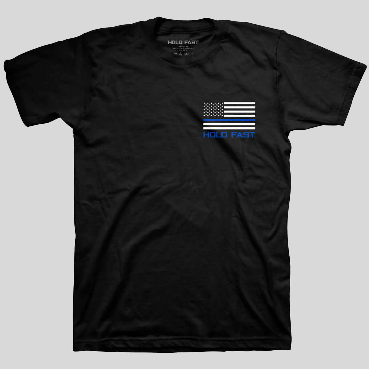 HOLD FAST Mens T-Shirt Back The Blue Secondary image