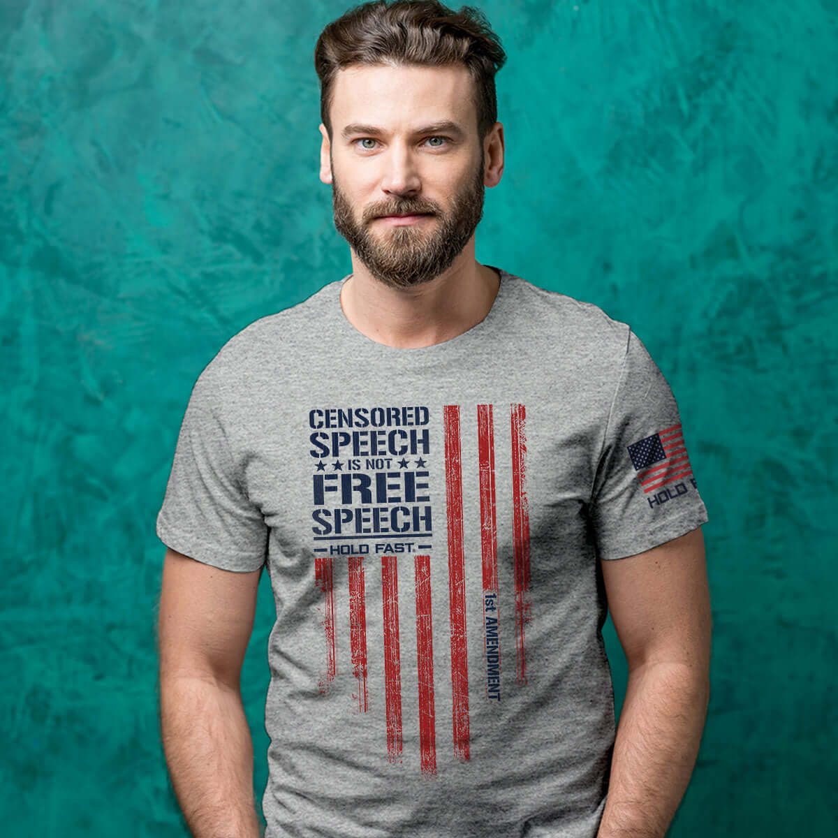 HOLD FAST Mens T-Shirt Free Speech