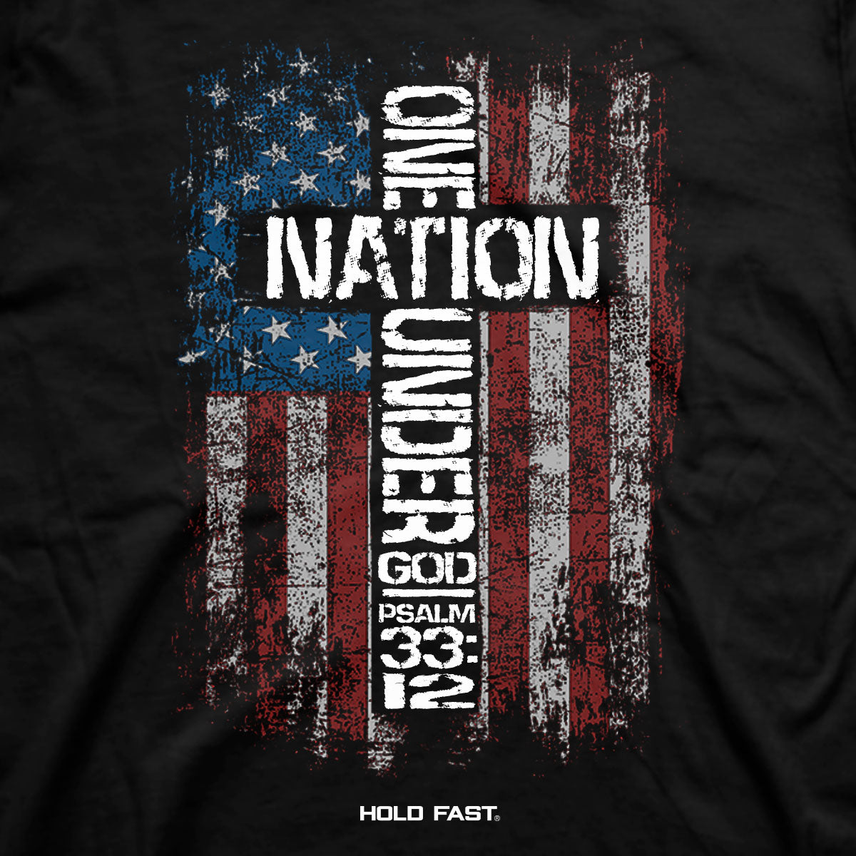 HOLD FAST Mens T-Shirt One Nation Under God Secondary image