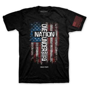 HOLD FAST Mens T-Shirt One Nation Under God