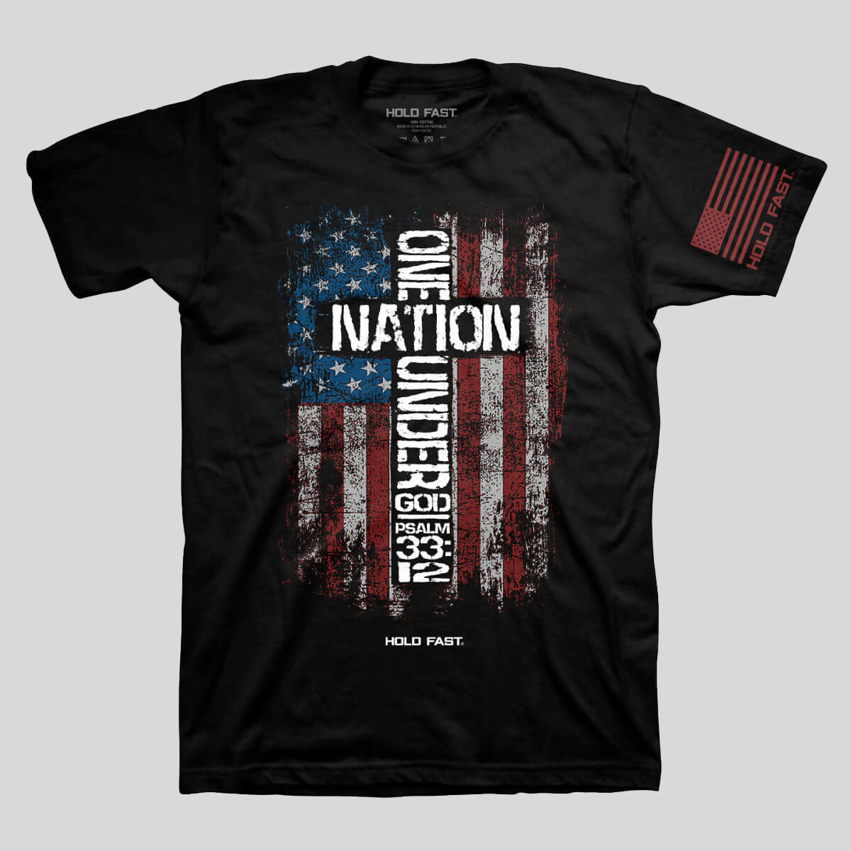 HOLD FAST Mens T-Shirt One Nation Under God Main image