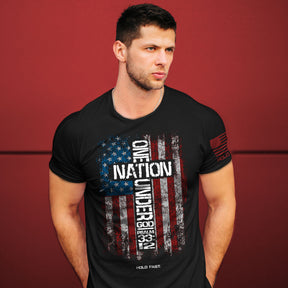 HOLD FAST Mens T-Shirt One Nation Under God