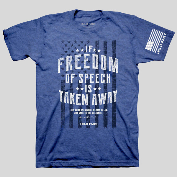 HOLD FAST Mens T-Shirt Freedom Of Speech – Kerusso.com