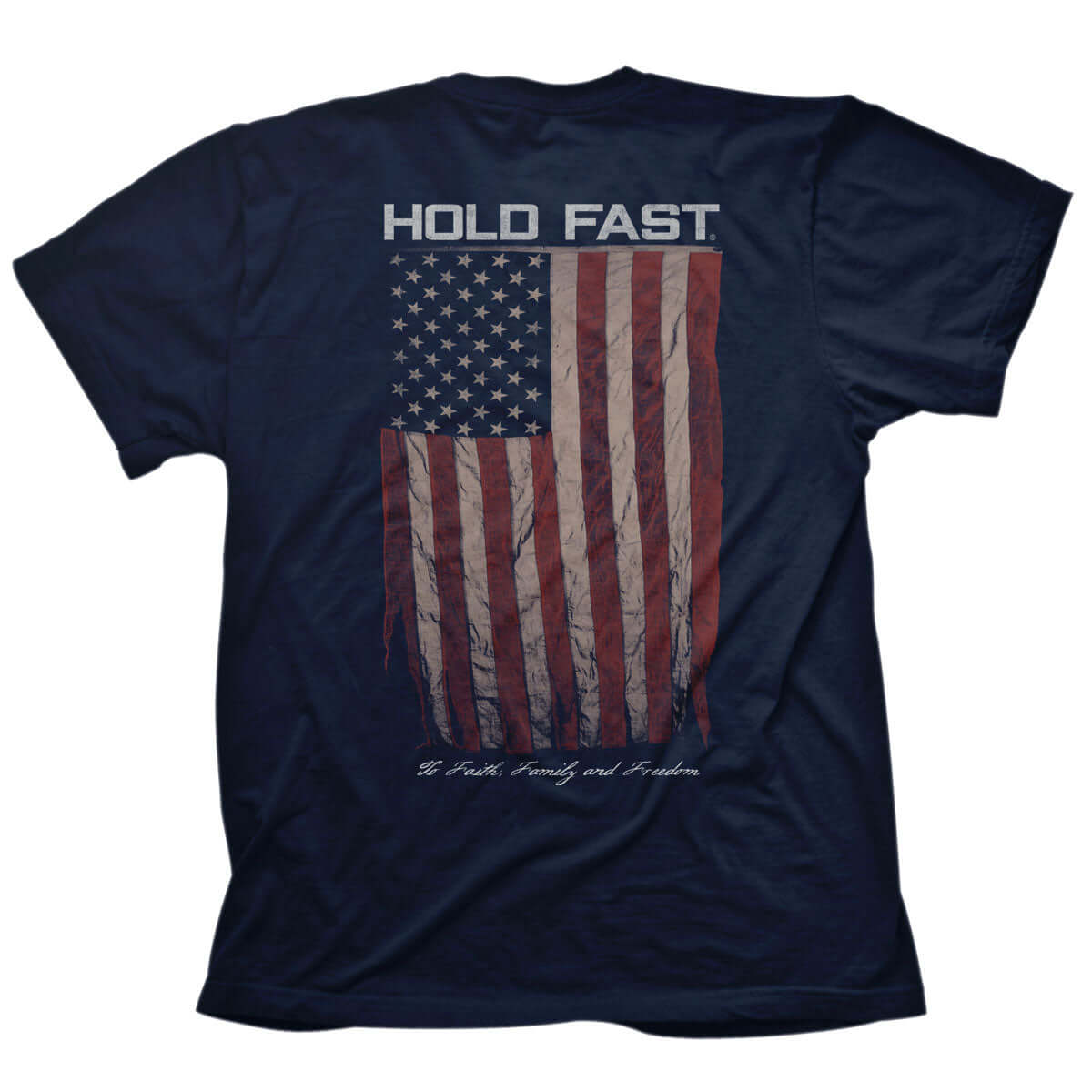 HOLD FAST Mens T-Shirt Battle Flag