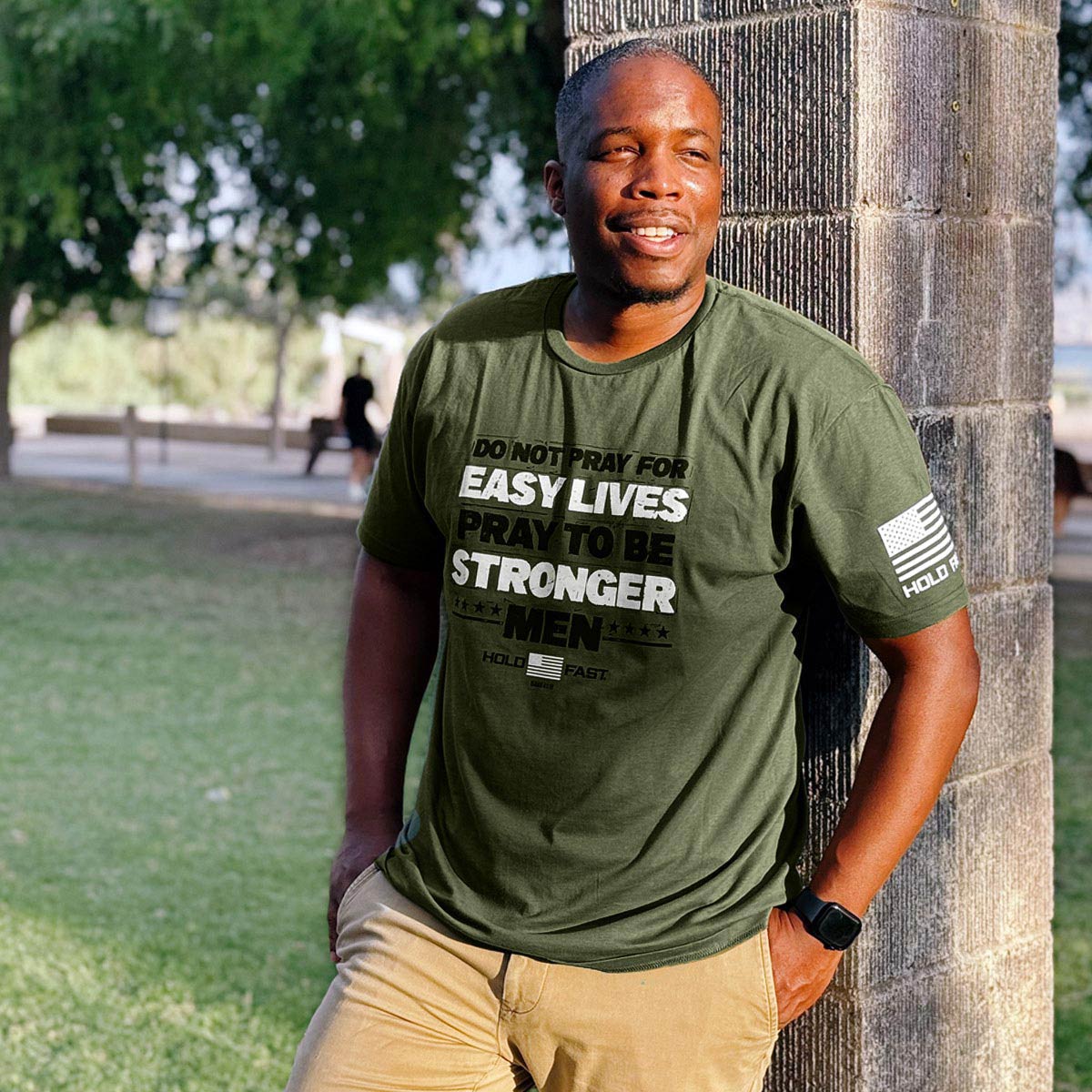 HOLD FAST Mens T-Shirt Strong Men