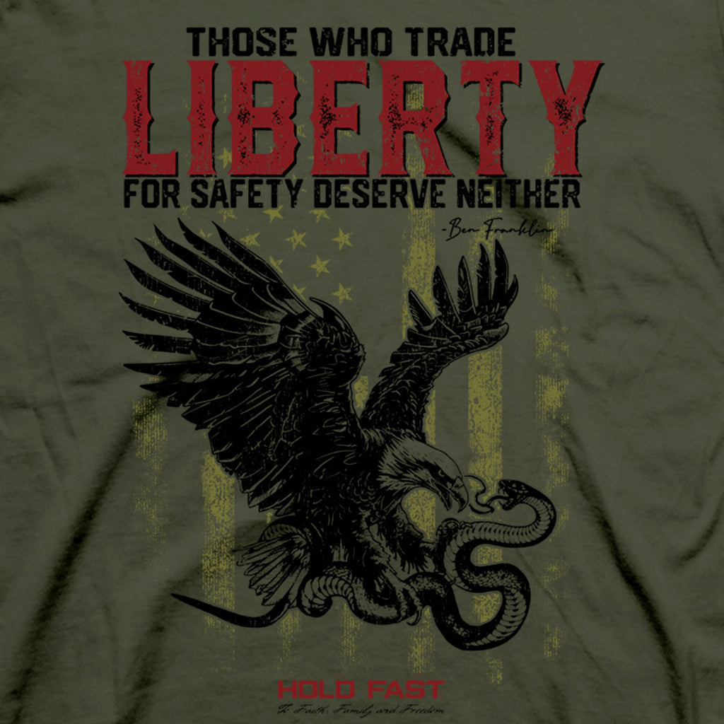 HOLD FAST Mens T-Shirt Liberty Eagle