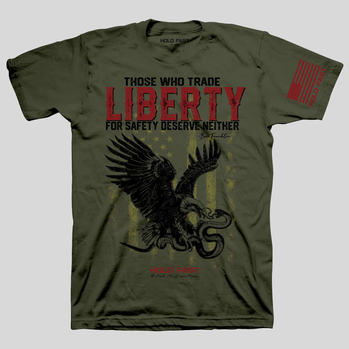 HOLD FAST Mens T-Shirt Liberty Eagle Main image