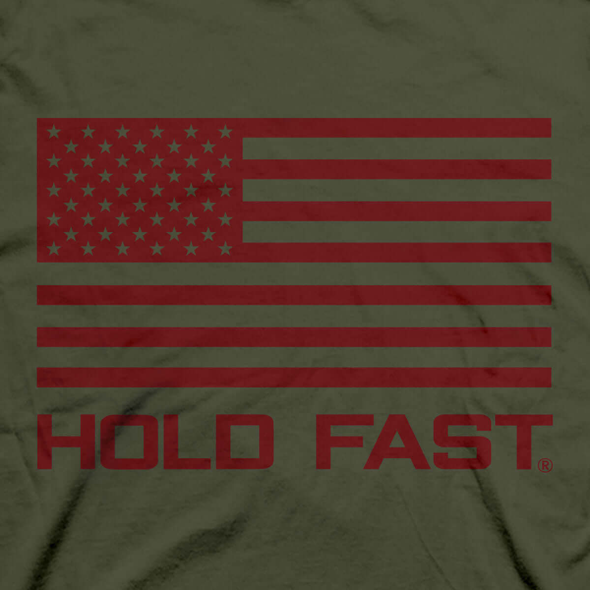 Hold Fast Mens T Shirt Liberty Eagle Sleeve Closeup