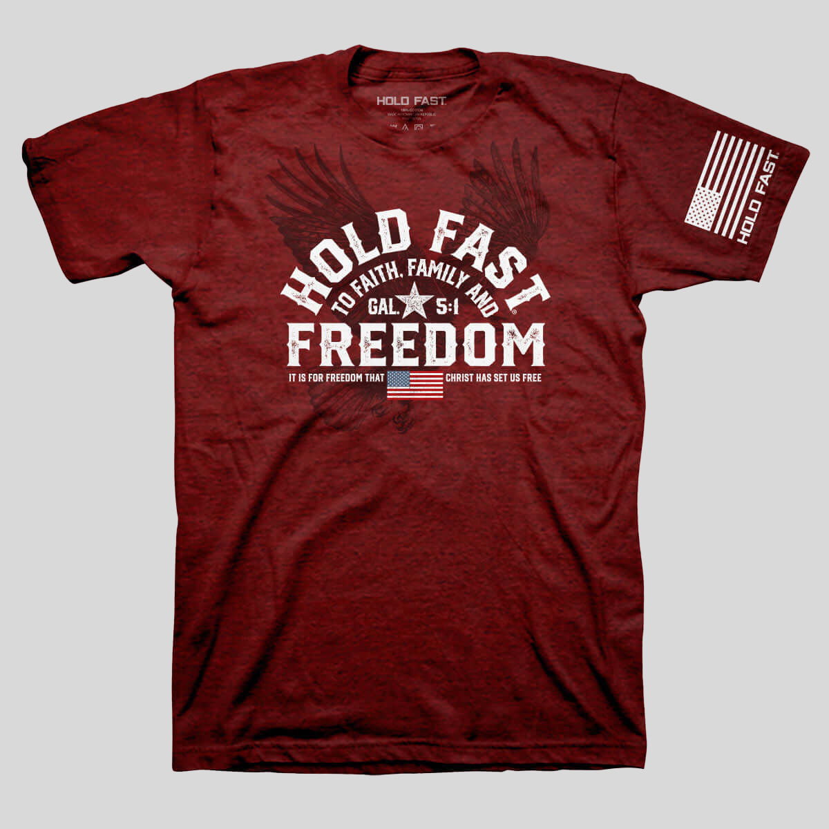 HOLD FAST Mens T-Shirt Freedom Eagle Main image