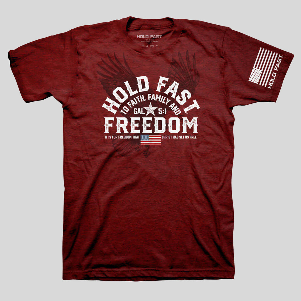 HOLD FAST Mens T-Shirt Freedom Eagle