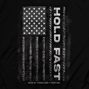 HOLD FAST Mens T-Shirt Rebar Flag
